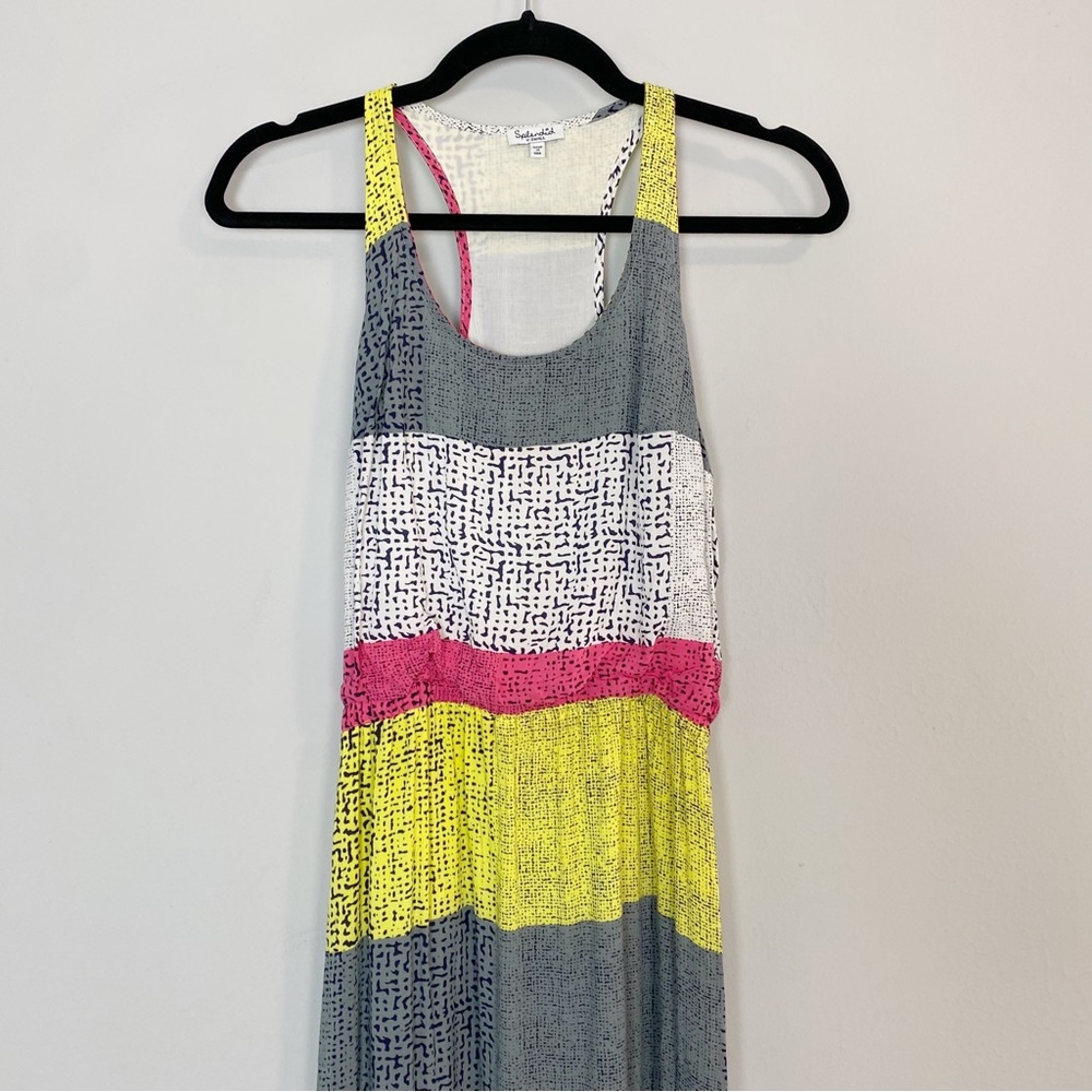 Splendid Colorblock Maxi Racerback Dress - Picture 3 of 9